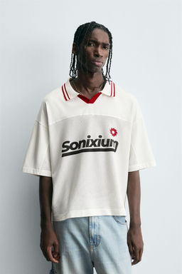 RETRO FOOTBALL PRINT POLO SHIRT - Zara фото 2