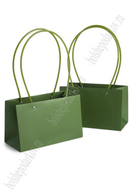 Сумка для цветов 22*13,5*10,5 см (10 шт) SF-7378, зеленый