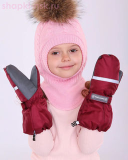 02-B Варежки для девочки (2-8 лет)