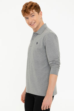 Мужской серый меланжевый базовый свитшот Неожиданная скидка в корзине - U.s. polo assn фото 9