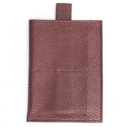 Обложка/футляр для паспорта Croco-П-408 натуральная кожа 1отд, 3карм, бордо металлик (232) 235890