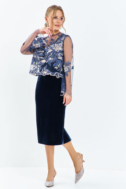 Костюм Euro Moda 660 синий