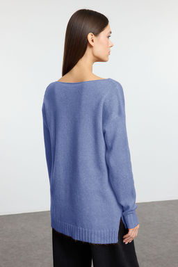 Siyah Yunlu Kay?k Yaka Basic Triko Kazak TWOAW25KZ00010 - Trendyolmilla фото 24