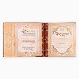 Родословная книга с рамкой под фото «Семейная летопись», 50 листов, 21.5×23.7 см