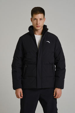 Пуховик короткий Черный TRN Down Jacket