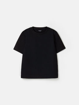 Футболка из мерсеризированного хлопка "Уголь" женская