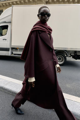 OVERSIZED LONG COAT - Zara фото 2