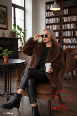 Шуба женская из искусственного меха