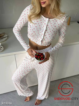 Пижама женская с рисунком