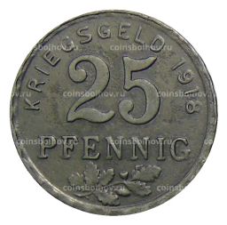 25 пфеннигов 1918 года Германия  Нотгельд  Хаттинген