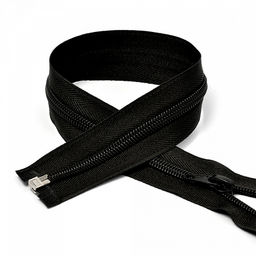 Молния Mzip пласт. спираль №5-N 100см цв.F322 черный уп.10шт