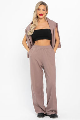 Костюм трикотажный Осенний комфорт (коричневый) К14680-30М - Lt collection фото 2