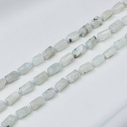 Бусины для украшений из Лунного камня с вкл. Турмалина 40 см