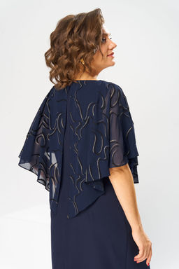 Платье Romanovich Style 1-2371 синий флок