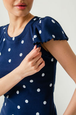 Арт.9176/1 Пижама с шортами 42-48 (4 шт) Цвет:синий, белый - Калинка фото 8