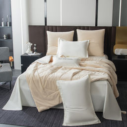 Комплект постельного белья на резинке Сатин Velvet Premium с Одеялом VPR007 180*200*25;160*200*25;140*200*25 Евро 4 Наволочки