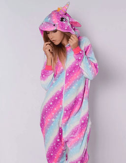 Кигуруми для взрослых Единорог цветной со звездами
