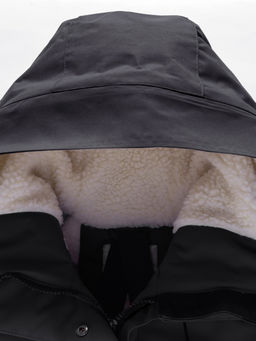 Парка зимняя подростковая для девочки с капюшоном черного цвета 9538Ch - Mtforce фото 22