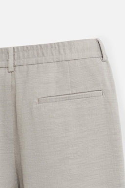 TEXTURED REGULAR FIT TROUSERS - Zara фото 30