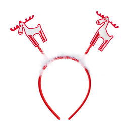 Цена за 2 шт. Ободок новогодний карнавальный Олень, МИКС