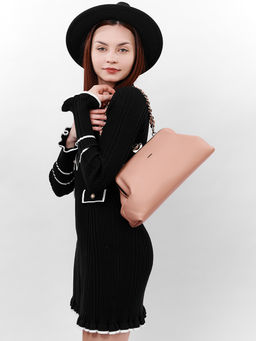 LACCOMA сумка Паола-Л815-пыльная роза эко кожа хлопок  фото 9