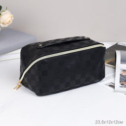 Косметичка 23,5х12 см / XN-013BL /уп 50/черный - ГалеонТрейд фото 2