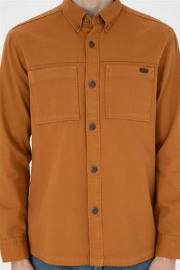 Мужская рубашка с длинным рукавом кокосового цвета - U.s. polo assn фото 6