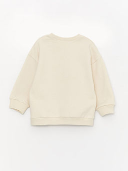 Bisiklet Yaka Uzun Kollu Aslan Kral Bask?l? Erkek Bebek Sweatshirt - Waikiki фото 2