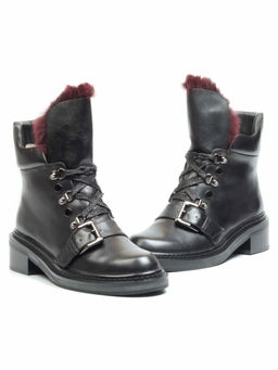 01-H001-3637-N380K BLACK Ботинки демисезонные женские (натуральная кожа, байка) - No name фото 13