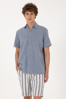 Erkek Mavi K_sa Kollu G_mlek Sepette S_rpriz _ndirim