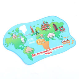 Коврик для лепки Достопримечательности мира, 20х13.2 см - Школа талантов фото 2