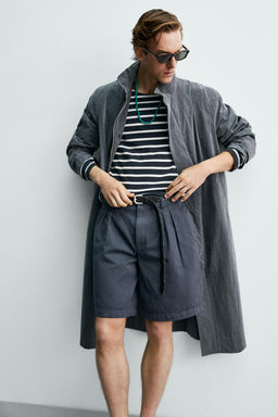 BERMUDA RELAXED FIT PLIEGUES AARON LEVINE X ZARA / az-empolvado