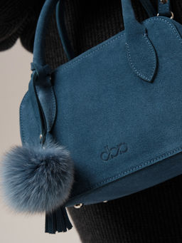 Замшевая сумка Polly DBR 31348 синий туман  фото 10