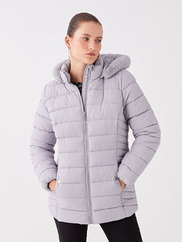 Kap??onlu D?z Uzun Kollu Kad?n ?i?me Mont - Waikiki фото 2