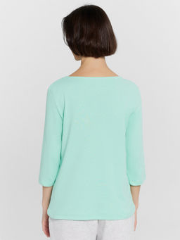 Лонгслив женский мятный мята 122650 - Mark formelle фото 4