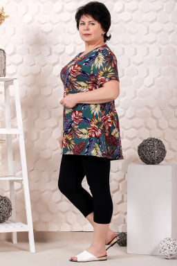 Костюм женский, цвет черный зеленый