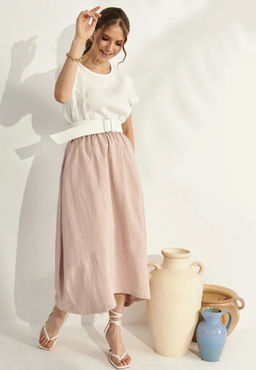 из 100% льна премиального качества. Платье Канны коричневое - Vals фото 8