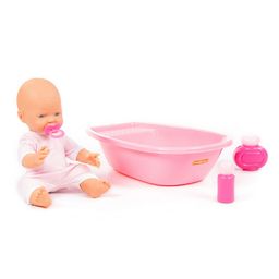 Пупс Весёлый (35 см) с соской и набором для купания (в пакете) - Полесье фото 5