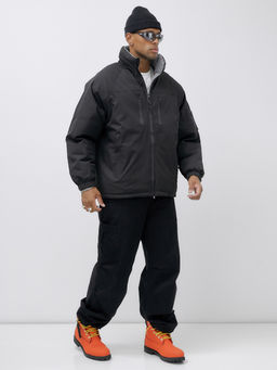 Куртка двухсторонняя мужская молодежная зимняя черного цвета 25308Ch - Mtforce фото 4