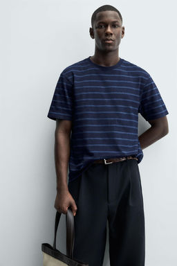 JACQUARD STRIPE T-SHIRT - Zara фото 6