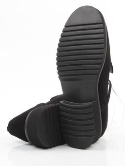 06-DLG05-3 BLACK Туфли женские (натуральная замша)