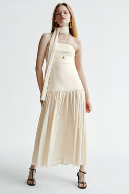 Vestido bandeau con fular - H&m фото 3