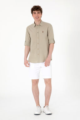 Erkek Haki Uzun Kollu Basic G_mlek Sepette S_rpriz _ndirim - U.s. polo assn фото 4