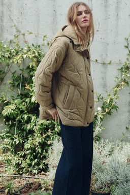 WATER-REPELLENT QUILTED JACKET - Zara фото 13