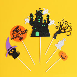 Украшение для торта Счастливого хэллоуина, в наборе 6 шт.