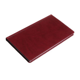 Планинг недатированный A6, 64 листа, на сшивке, обложка из искусственной кожи, бордовый - Calligrata фото 2