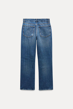 ZW COLLECTION STRAIGHT-LEG MID-RISE JEANS - Zara фото 6