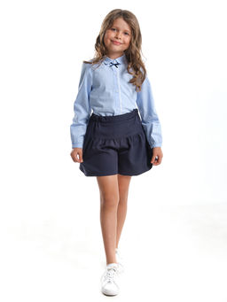 Рубашка для девочки UD 4872 голубой - Mini maxi фото 6