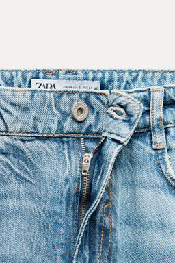 Z1975 MID-WAIST STRAIGHT CROPPED JEANS - Zara фото 14