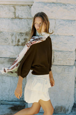 KNIT SWEATER WITH LOOSE-FIT SLEEVES - Zara фото 13